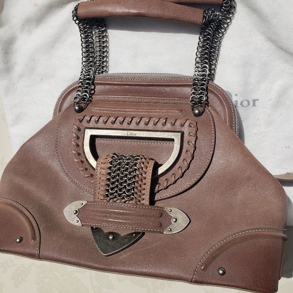 Christian Dior Brown Leather Jeanne Med Frame Bag - Picture 9 of 16